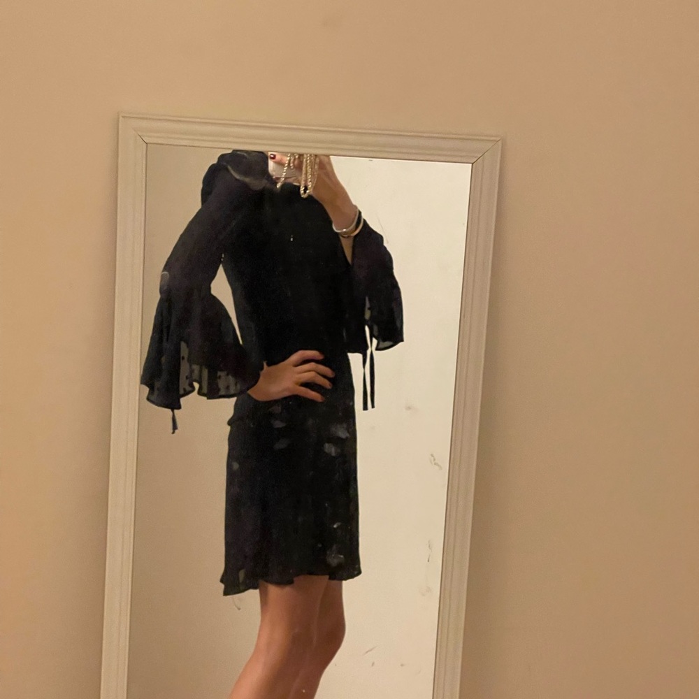 Black silk dress from Veronica Beard size 2